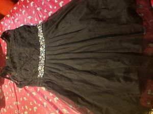 Beautiful Black dress with Rhinestones